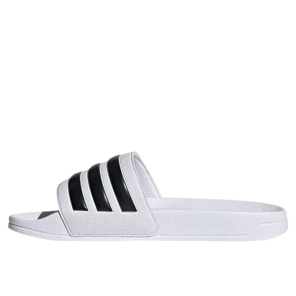 adidas Slides Men's‎ Size 12 Adilette Shower White/Core Black/White Sandals